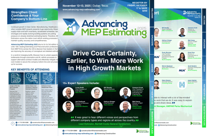 Advancing MEP Estimating 2025